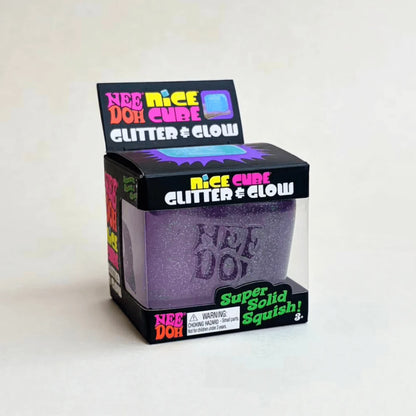 NeeDoh Nice Cube Glitter & Glow